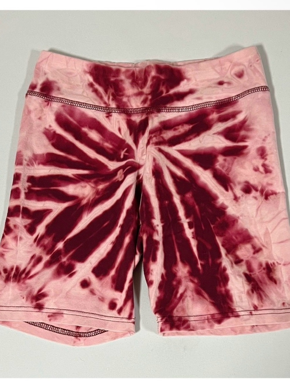 Pink Red Burgundy Tie Dye Athletic Shorts Bottoms Size S ♥️✨ #shorts #casual